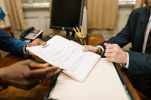 contract being reviewed by multiple people