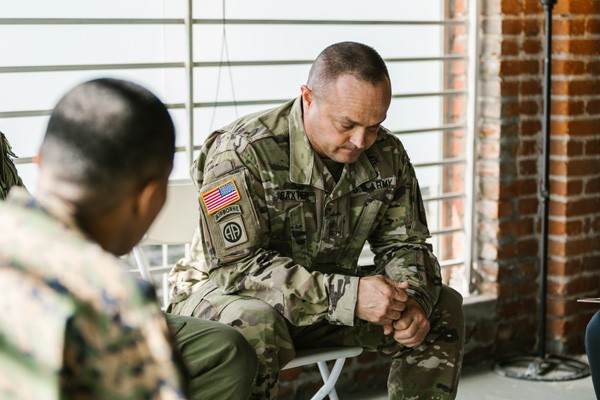 Two military men transitioning to civilian life